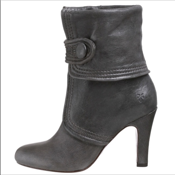 FRYE Ava Button Fold Over Napa Leather Boot - Picture 5 of 16